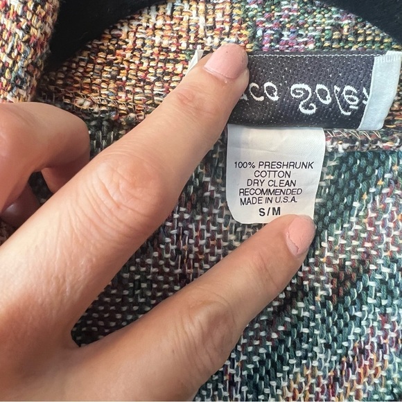 Vintage Paco soler women jacket/ coat Size: S/M color : beige: floral print - Picture 9 of 9